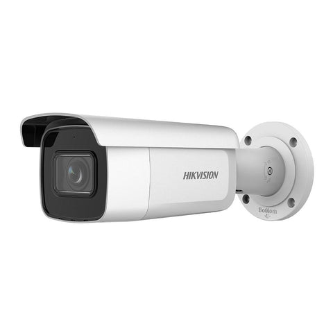 IP-Bullet-Kamera 2 MP, 2,8–12 mm, motorisiert, Varifokal, IP67, IK10, IR60, WDR120, I/O, Audio, akustischer Alarm, 2. Generation, Hikvision