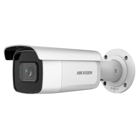 Bullet IP-Kamera 6 MP motorisierter Varifokal 2,8–12 mm IR60 I/O Audioalarm IK10 AcuSense Hikvision