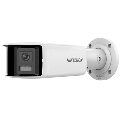 4MP Panorama-Bullet-IP-Kamera Acusense IP67 WDR120 Blitzlicht und Audio-Lautsprecher MIC Hikvision