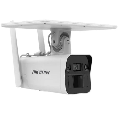 Kamera mit Solarpanel und Akku 4 MP 6 mm IR30 Personen-/Fahrzeugerkennung Audio IP67 4G eMMC 8 GB Hikvision