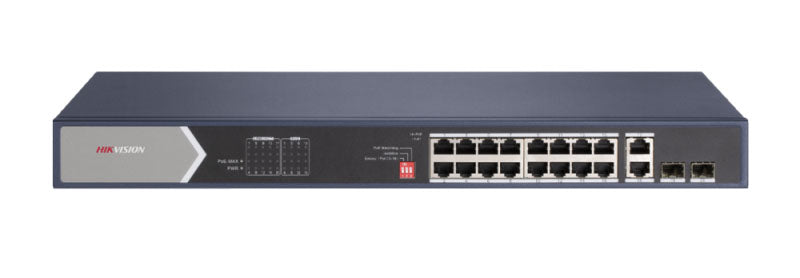 Nicht verwaltbarer Gigabit-Switch 20 Ports 16 PoE 250 W