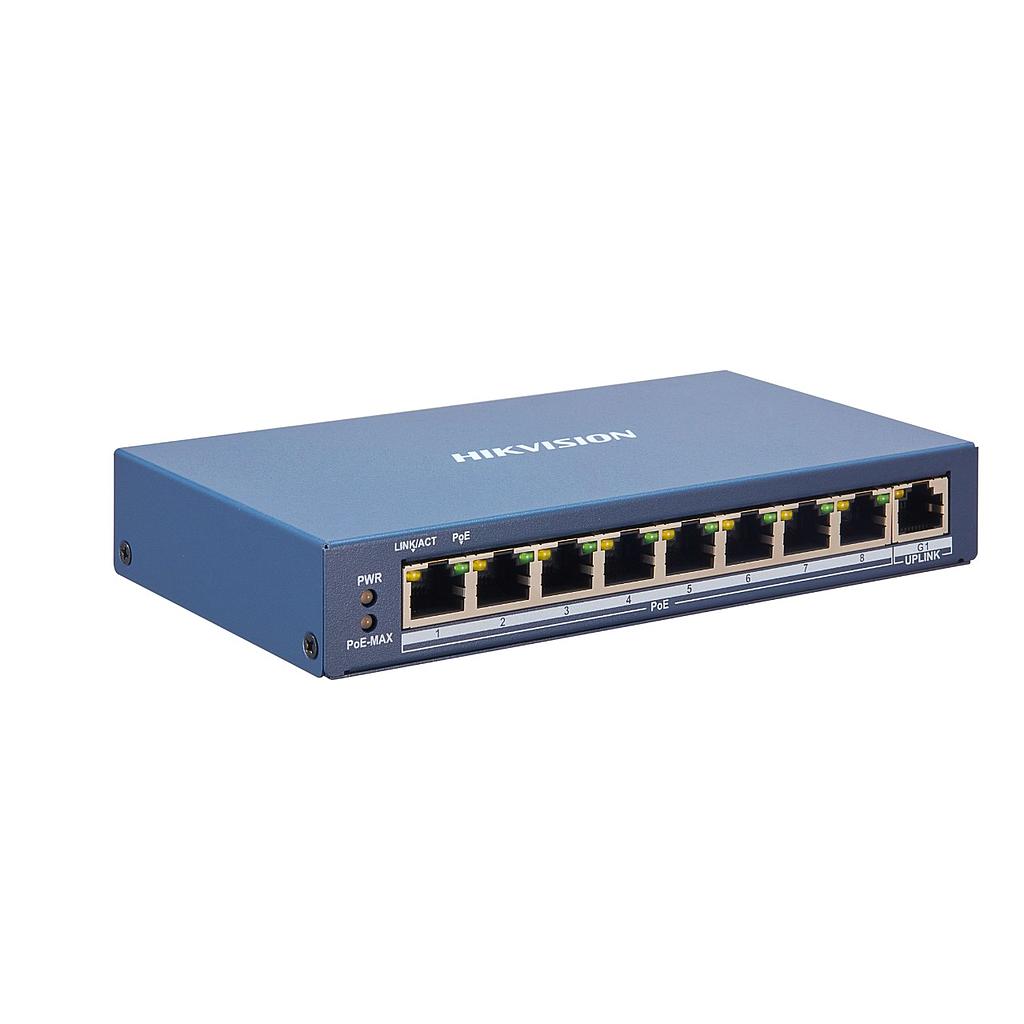 Smart POE Switch Fast Ethernet 8 Ports Hikvision