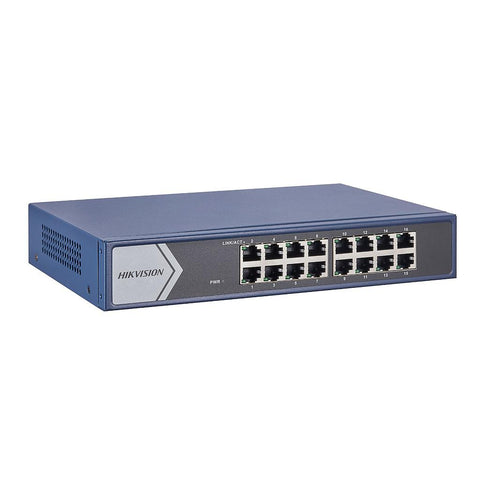 Von Hikvision verwalteter intelligenter 16-Port-Gigabit-Switch