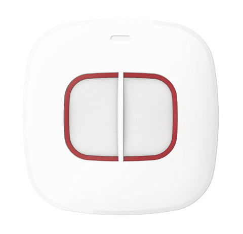 Drahtloser Not-/Panikknopf von Hikvision. 2 Knöpfe. IP66-LED-Anzeige