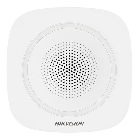 Hikvision AXPRO Innensirene, rote Anzeige. 868 MHz bidirektionale Tri-X-Funktechnologie