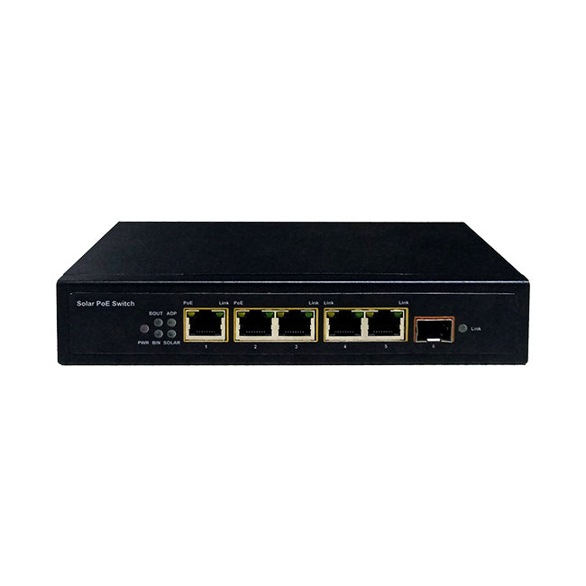 Vollständiger Gigabit-Solar-PoE-Switch 5GE+1SFP