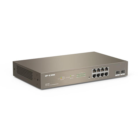 Smart Switch 8 Gigabit + 2 SFP-Ports Managed Cloud-Zugriff L2 IP-COM