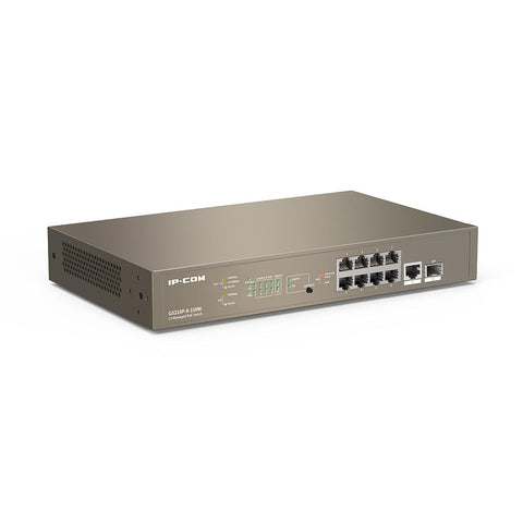 Smart Switch 9 Gigabit + 1 SFP-Ports 8PoE Managed L3 IP-COM