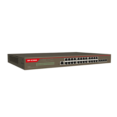 Verwaltbarer Smart Switch 24 Gigabit-Ports (10/100/1000 Mbit/s) + 4 SFP-Ports 10G L3 IP-COM