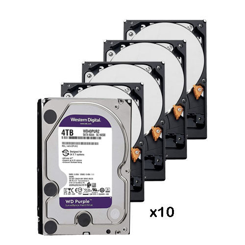 10er-Pack 4-TB-Festplatte (4096 GB) Western Digital Purple