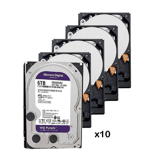 10 Stück 6 TB Festplatte (6144 GB) Western Digital