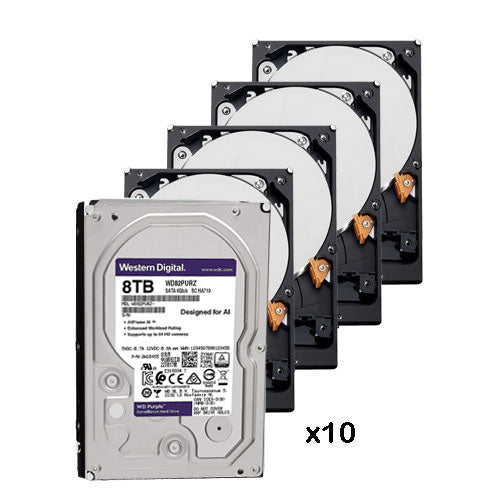 10er-Pack 8-TB-Festplatte (8192 GB) Western Digital