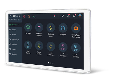 RisControl Touchscreen-Tastatur für LightSYS+ mit integriertem Smarthome-Controller