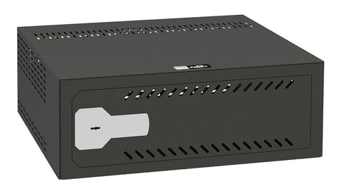 Safe für Videorecorder mit Hebel-Einsteckschlüssel. 385 breit. Passt in ein 19U-Rack