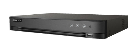 DVR-Recorder 5in1 16CH 4MP + 8IP 4MP Acusense Video Analytics 1U 1HDD I/O Audio Hikvision