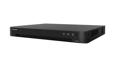 DVR-Recorder 16CH 5MP + 8CH IP 1U Acusense Motion Detection 2.0 Audio 2xHDD Hikvision